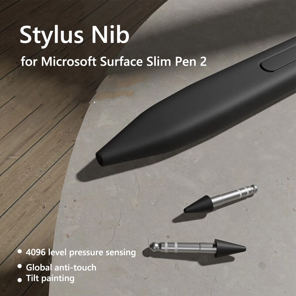 

2pcs Touch Screen Pen Spare Nibs Accessories 2.5cm Capacitive Stylus Nib High Sensitivity for Microsoft Surface Slim Pen 2