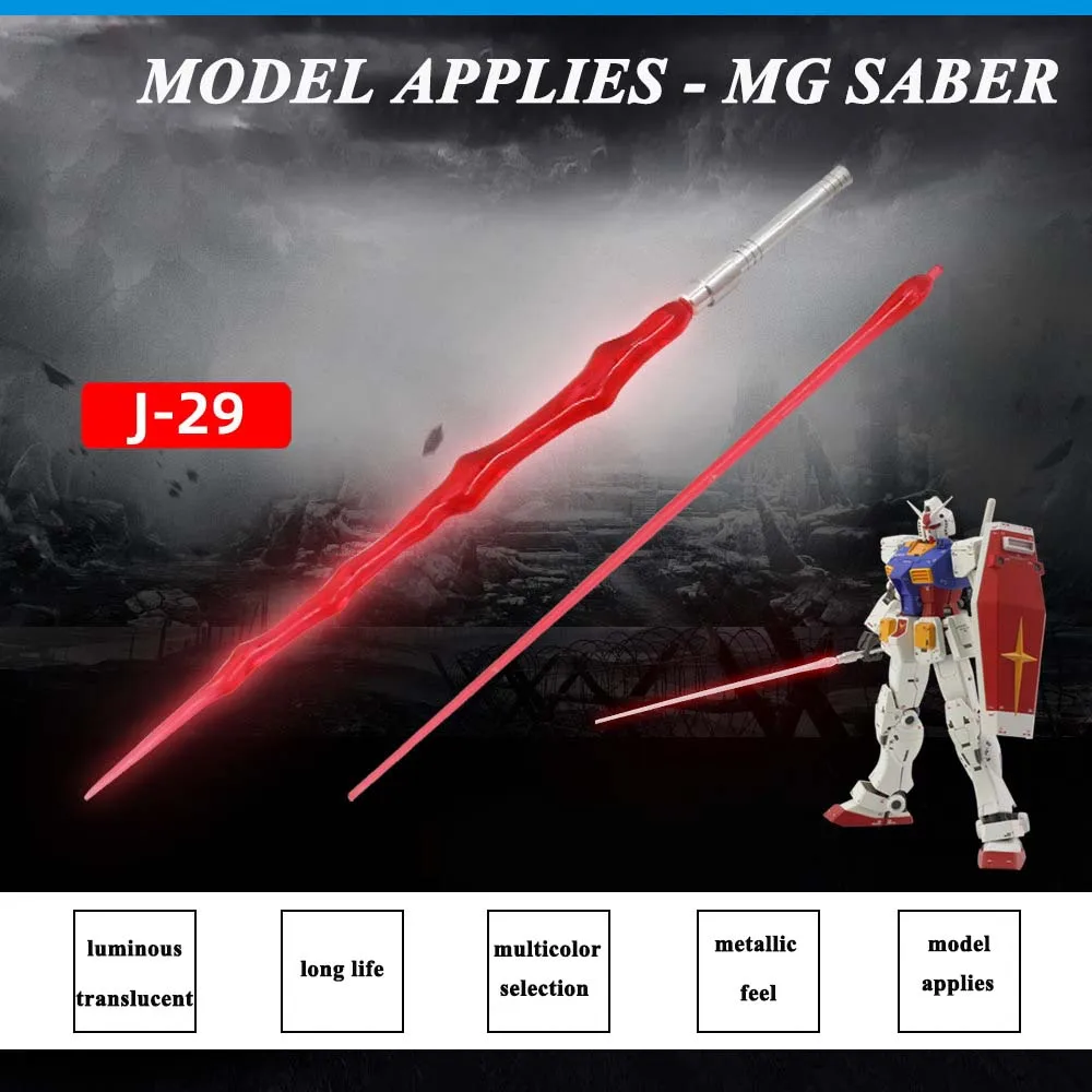 Model MG Lightsaber 1/100 Glowing Lightsaber Model Metal Laser Sword Knife Sabre Toy Assembly DIY De Luz Juguetes Kpop Zabawki