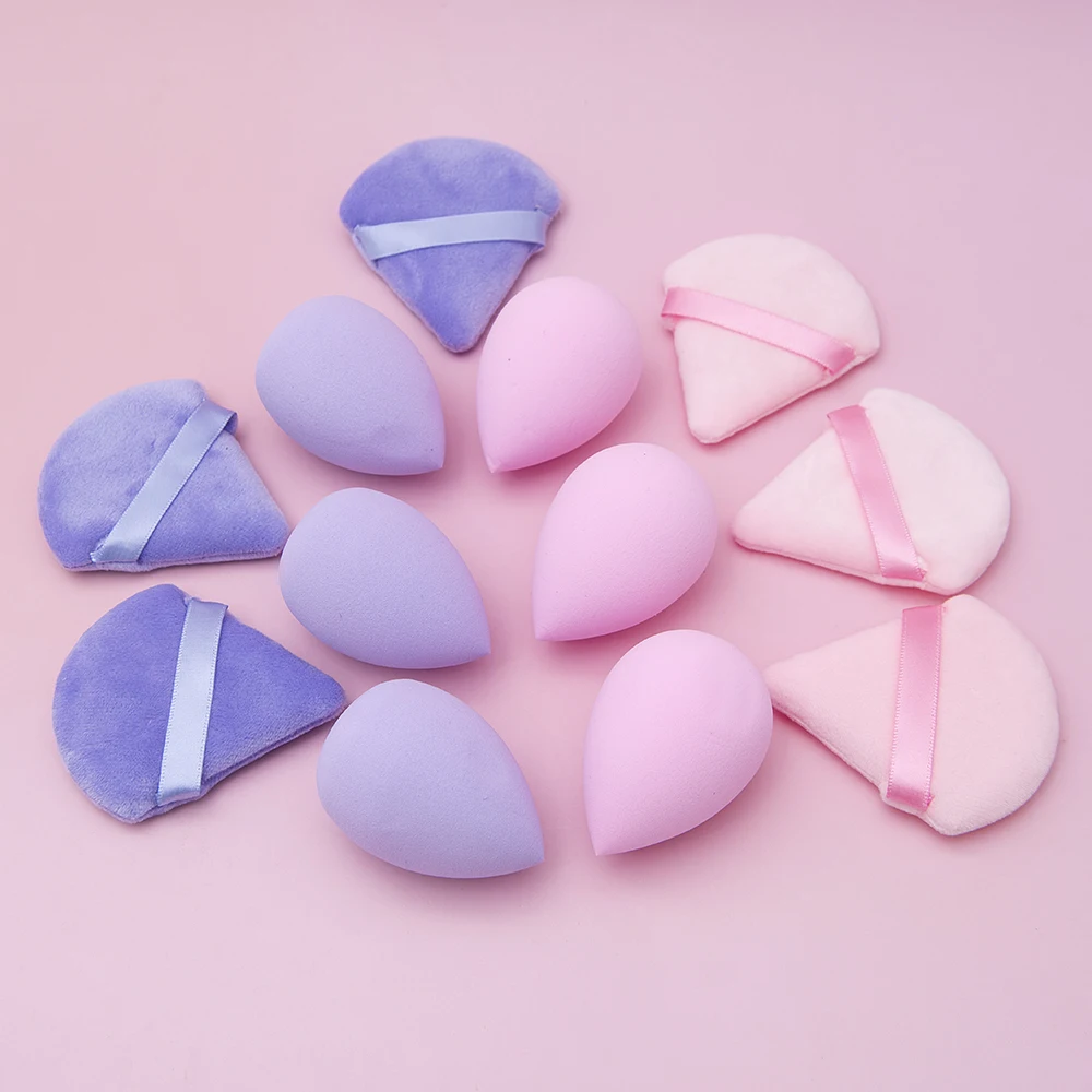 12 ชิ้นชุดเครื่องมือแต่งหน้าขนาดขนาดยักษ์แต่งหน้าไข่แต่งหน้าผงเหมาะสําหรับฐานแต่งหน้ามุมการตั้งค่าแต่งหน้าสามเณรแต่งหน้า