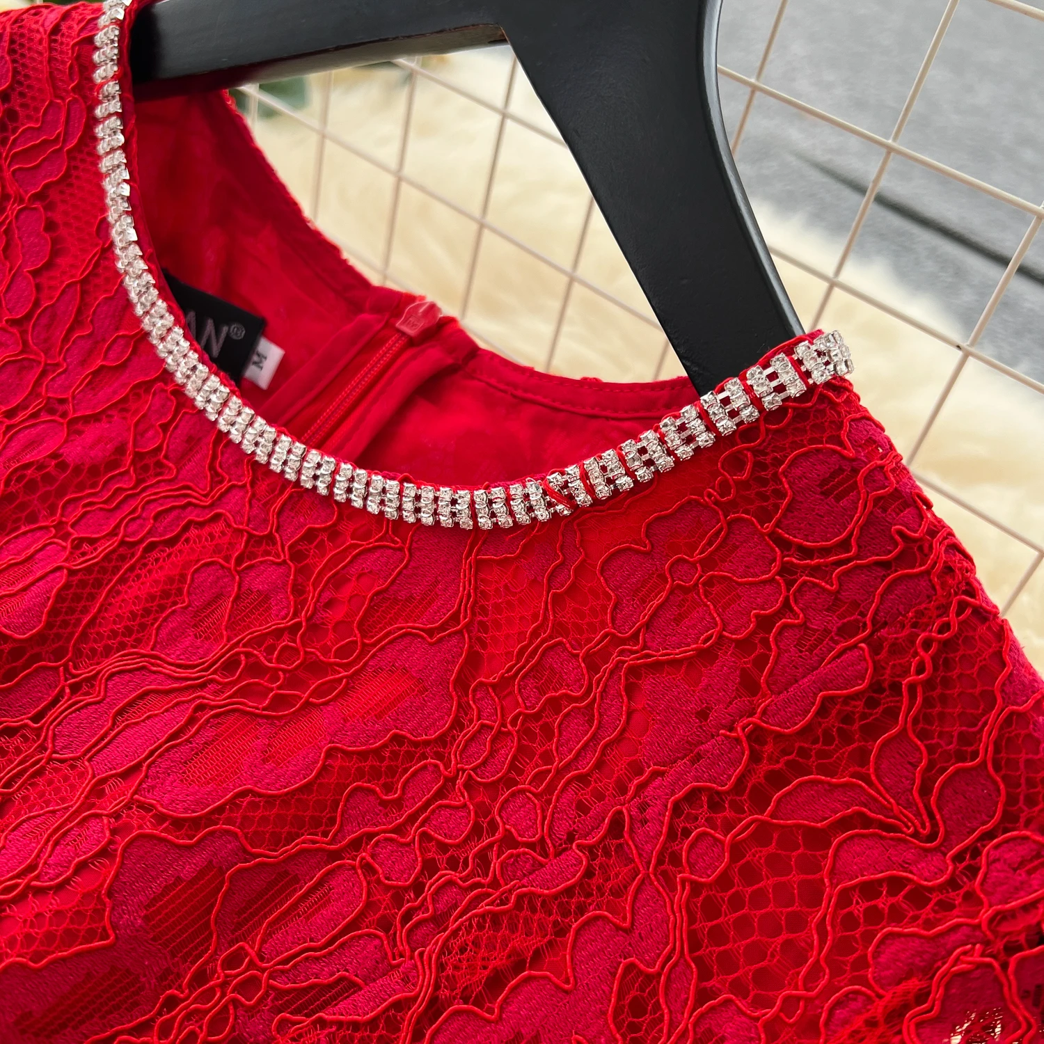 Chic vintage Sexy rhinestone lace slim Elegant Fairy korean fashion Boho Sundress women clothing Long dress