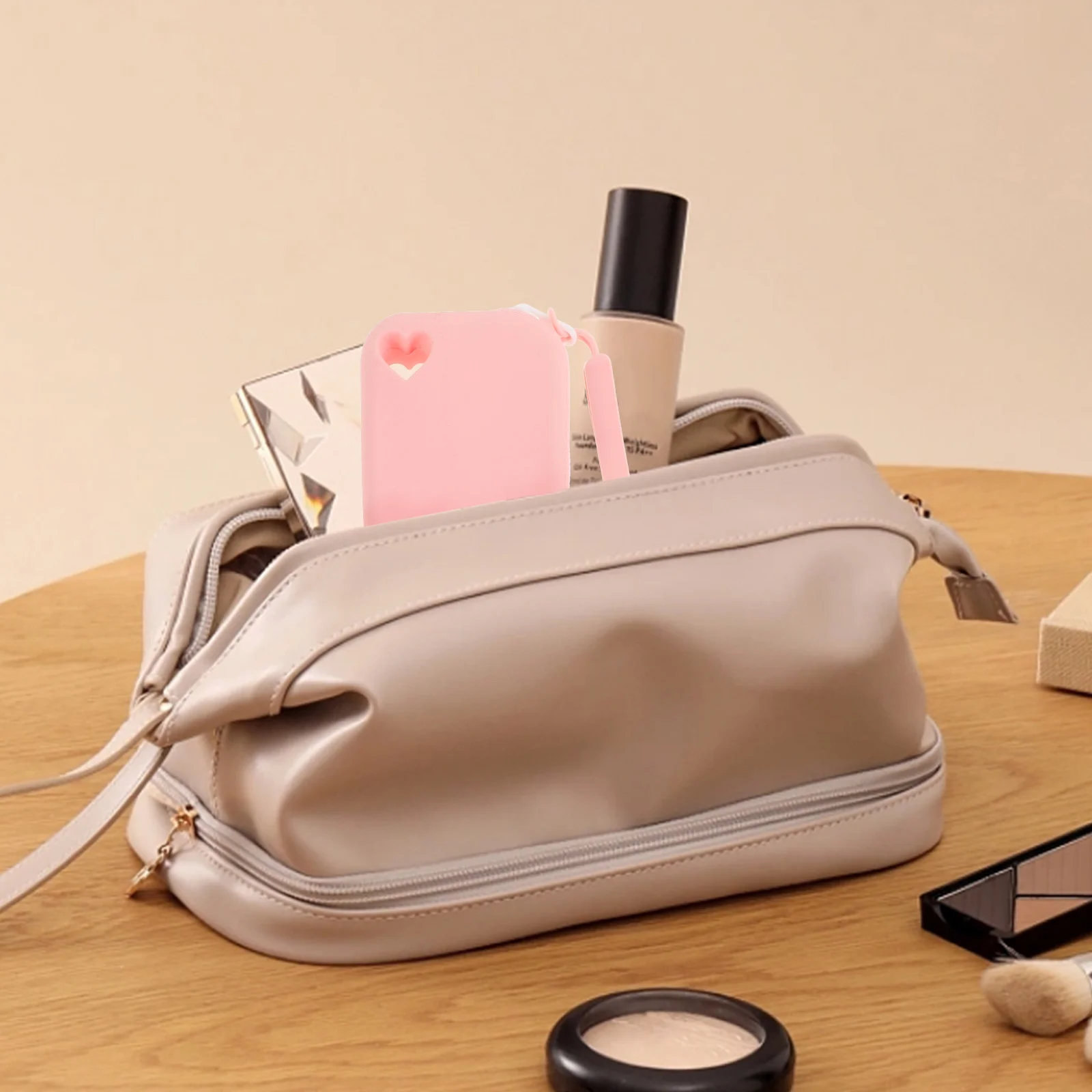 

Waterproof Dustproof Bag Silicone Storage Pouch Portable Keys Data Cables ganizer Coin Clutch Earbud Case Cord Management Small