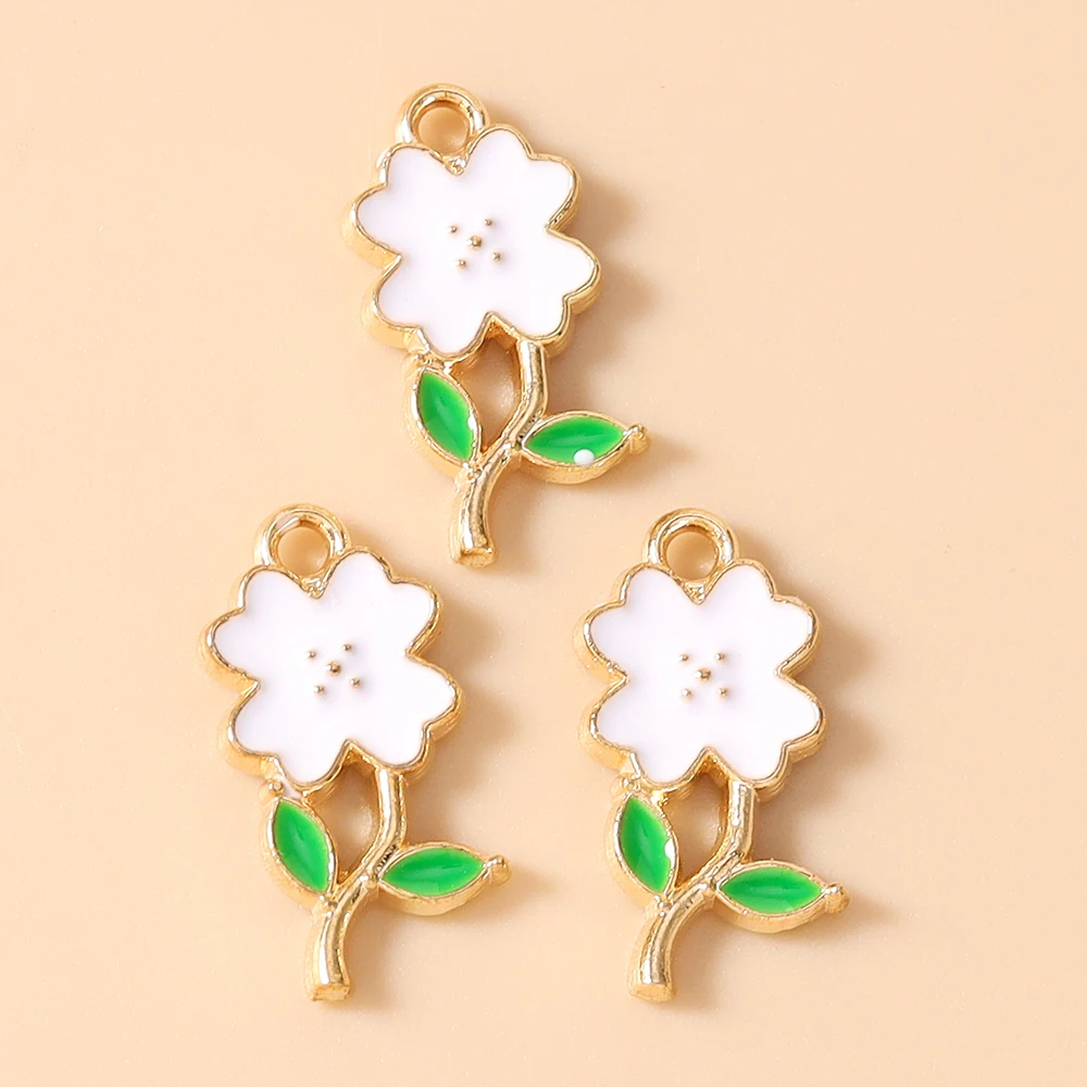 Leslie 20 Stück Charms, 9 x 18 mm, niedliche bunte Schleifen-Anhänger für Ohrringe, Armbänder, Halsketten, DIY handgefertigte Schmuckherstellung – Detail 5