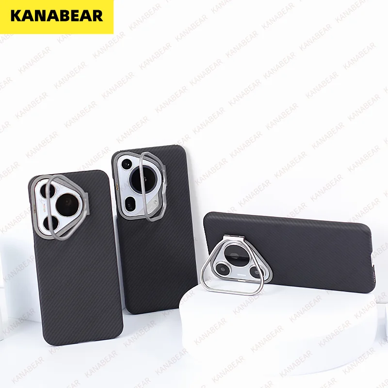 KANABEAR Carbon fiber case for Huawei Pura 70 Ultra Anti-fall Aramid Fiber case Slimv Design Huawei Pura 70 Pro+