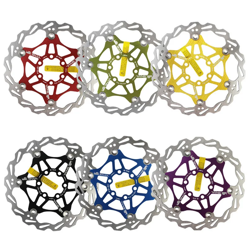 

Snail Floating Disc Mountain Bike Cooling Floating Disc Ultra-light Six Pin Discs Brake Disc 160 180 203mm Accessories