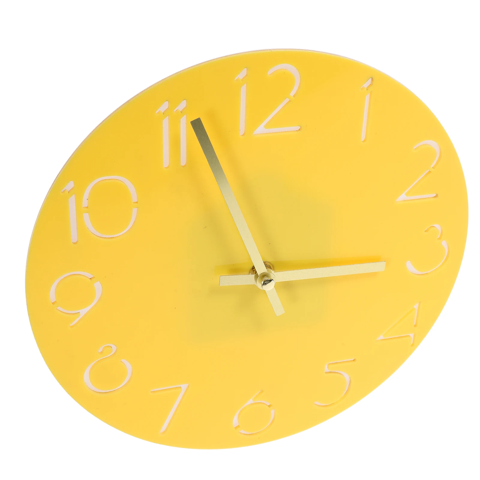 

Creative Wall Clock Silent Acrylic Body Round Arabic Numerals Easy Color Modern Decorative Without Cover High