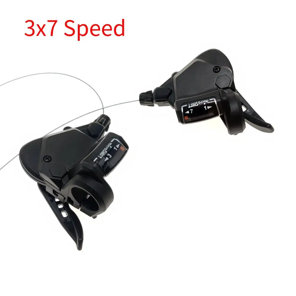 Desviador de Bicicleta MicroSHIFT, Alavanca Traseira Dianteira, MTB Mountain Bike Shifter, Bicicleta Shifting Peças, TS39, 3x7, 8 Velocidade, 9 Velocidade