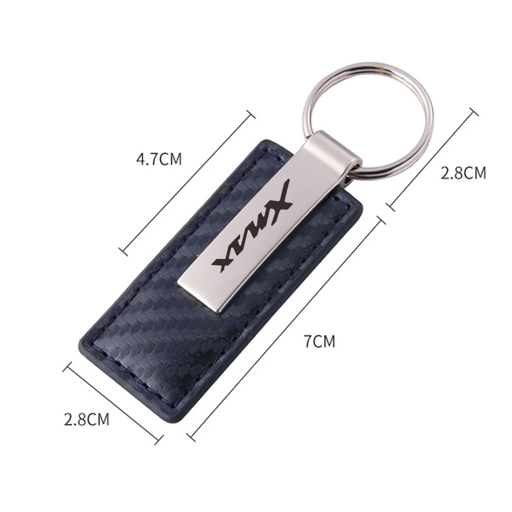 fit For Yamaha X max XMAX N max Leather Splicing Waist Hanging Car Keychain Metal Key Ring Chain Motorcycle Keyring Accessories - Image 5