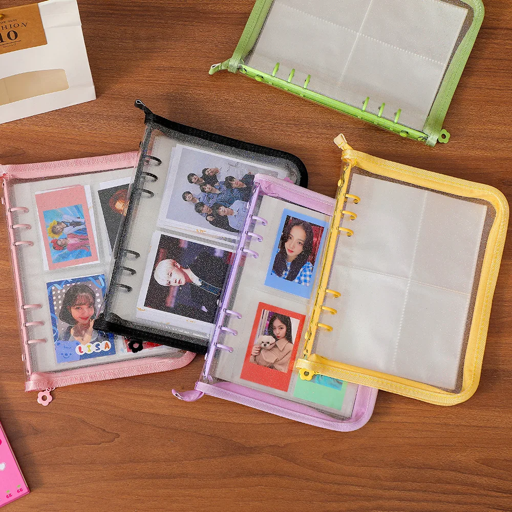 SKYSONIC A5 Reißverschluss-Binder zum Sammeln von Büchern, Nachfüll-Organizer, DIY-Tagebuch, Milchprodukte, transparent, Fotoalbum-Organizer, Schreibwaren – Detail 26