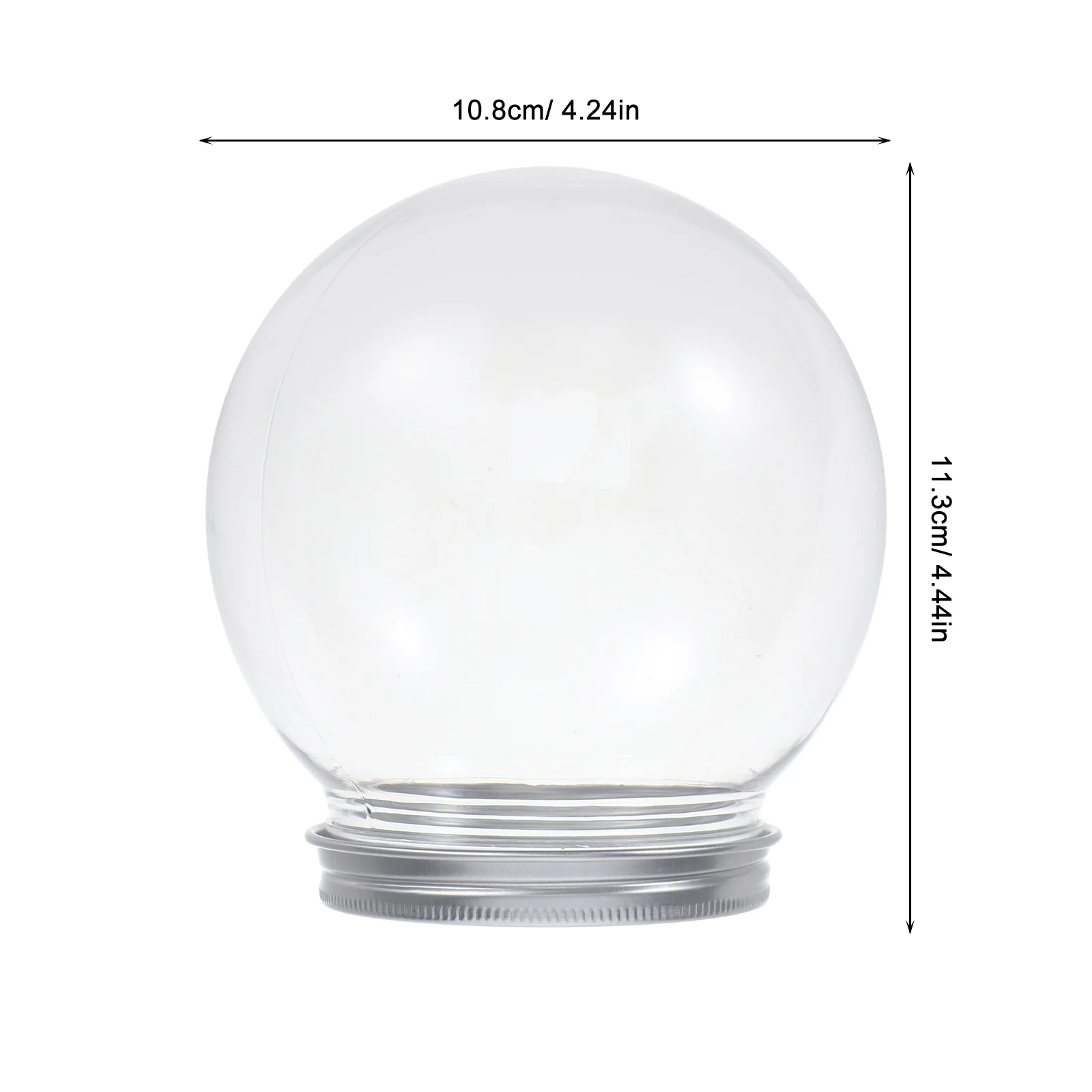 4 قطع من الحرف اليدوية لصنع كرات المياه لعيد الميلاد والثلج DIY لوازم حلي عيد الميلاد لصياغة المجالات البلاستيكية الشفافة #2