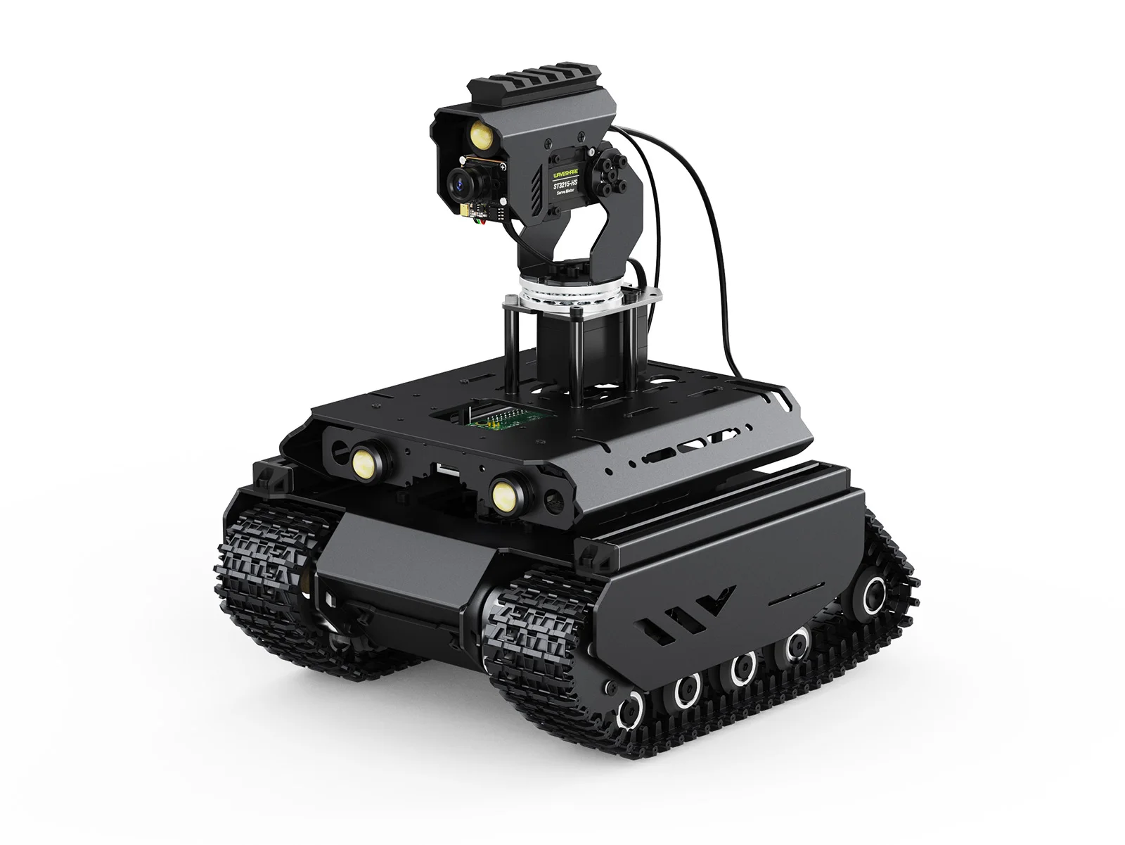 

UGV Beast PT PI4B AI Kit,Open-source Off-Road Tracked AI Robot,With Pan-Tilt Module,Computer Vision,Suitable for Raspberry Pi 4B