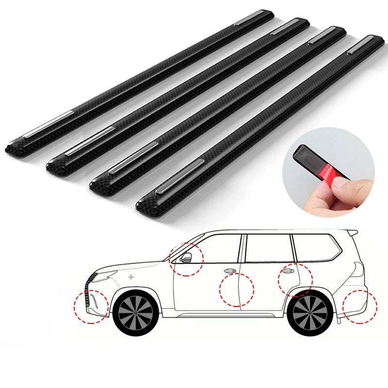 Car Accessories Bumper Corner Guard Cover Anti-Scratch Protector Sticker Universal Rubber Strips Sticker