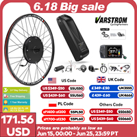 Varstrom Hub Motor Ebike Kit 48V 1000W Gearless Brushelss Motor Electric Bike Bicycle Conversion Kit 13Ah 20Ah Lithium Battery