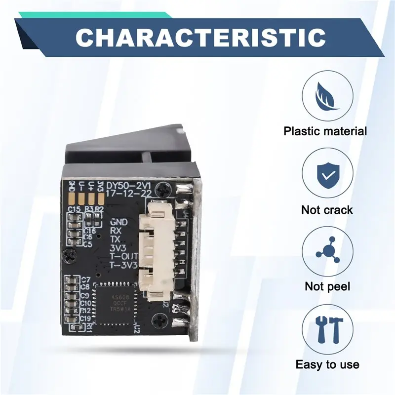 AS608 Optical Fingerprint Reader Sensor Module For Arduino With Serial Communication Interface