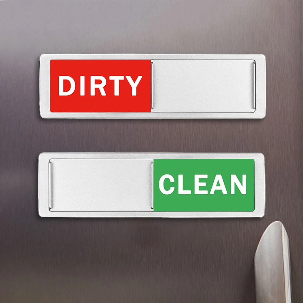 Clean Dirty Dishwasher Magnet Indicator Sign Large Text Dishwasher Magnetic Indicator Dishwasher Refrigerator Magnet for Kitchen