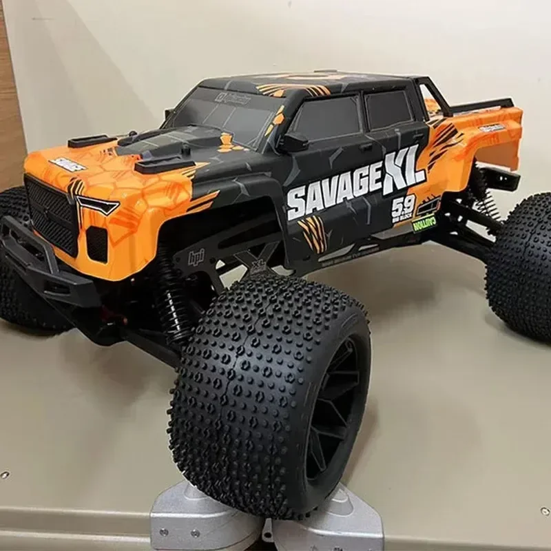 HPI RC 자동차 1/8 스케일 4WD 브러시리스 Savage X Flux V2 GT-6 오프로드 등반 차량 2.4G 리모컨 확장형 대형 시뮬레이션
