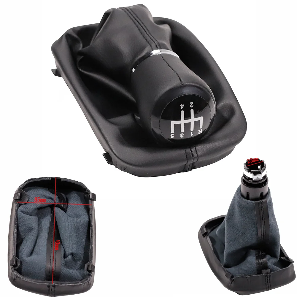 

Чехол для рычага КПП из кожи, черный, с прошитой отделкой, для точного переключения передач