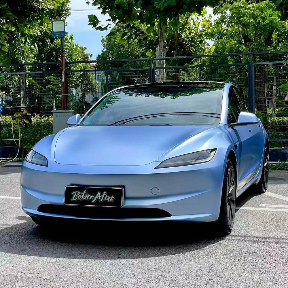 

Super Matte Series High Quality Anti Scratch Premium Full Roll Body Car Wrap Vinyl in Color-Changing Matte Metallic Light Blue