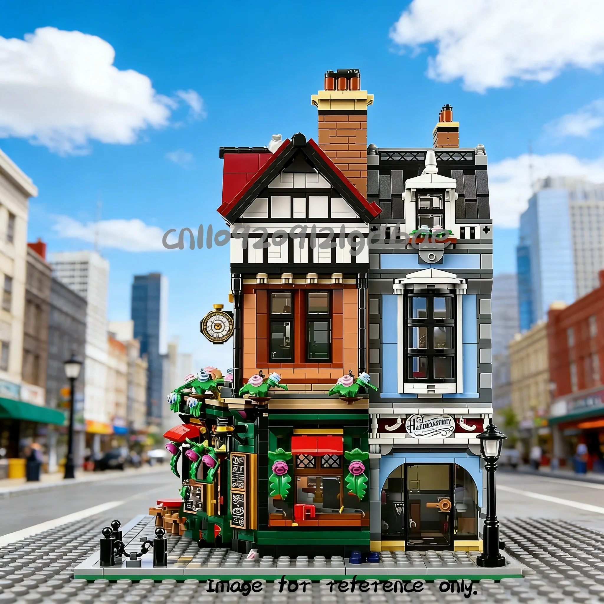 

Новые ретро-конструкторы 2026 года: британские уличные здания, детские игрушки, подарок на день рождения, архитектурные блоки для создания уличных сцен