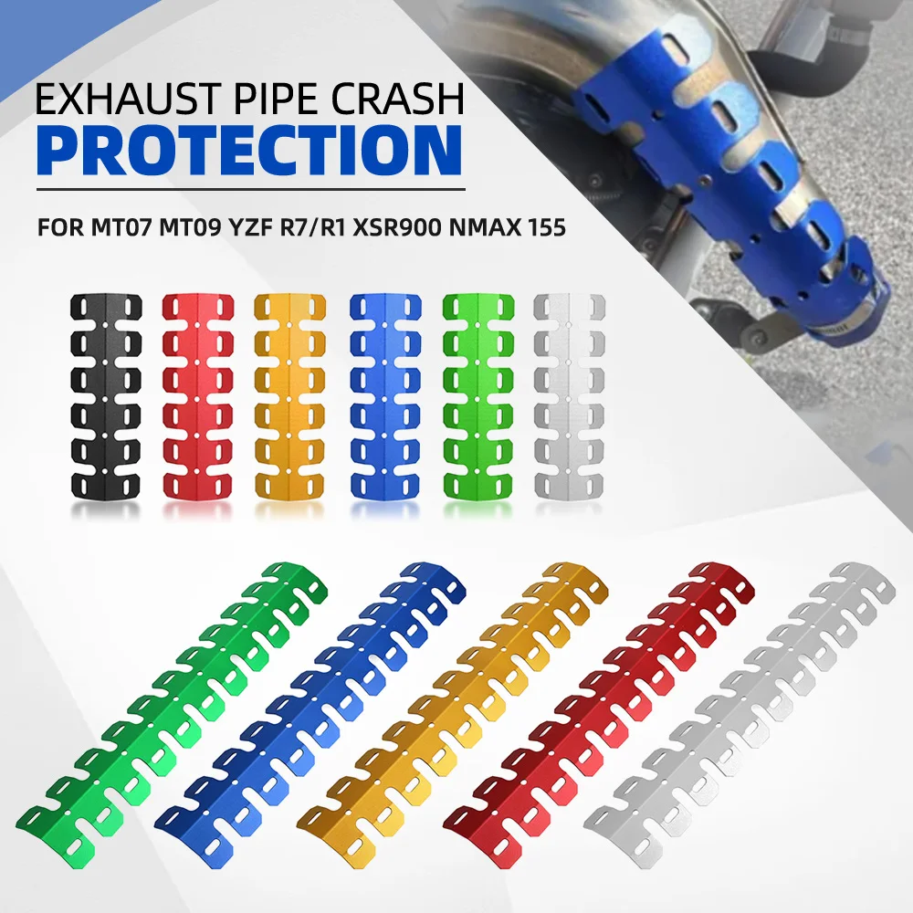 For Yamaha MT07 MT09 YZF R7/R1 XSR900 NMAX 155 Motorcycle Universal Accessories Exhaust Muffler Pipe Leg Protector Heat Shield