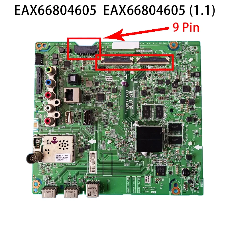 EAX66804605 EAX66804605(1.1) Motherboard Compatible with LG 55 Inch TV 55UH650V 55UH668V 55UH661V LC550EGG Main Board