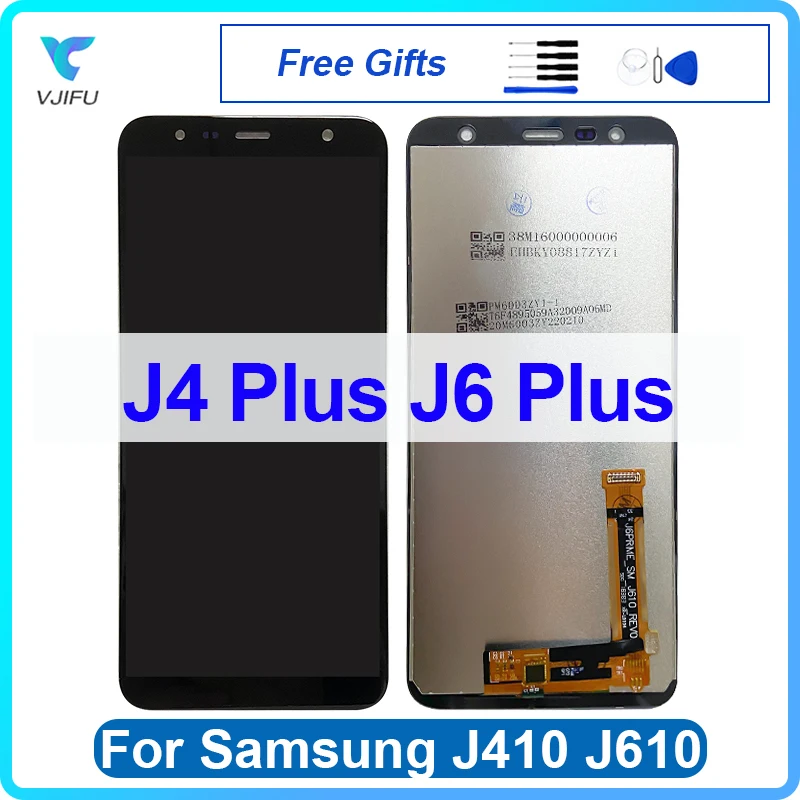 6.0'' LCD For Samsung Galaxy J6 Plus J610 J610F J610FN Display Touch Screen For Samsung J4 Plus J415 Screen Replacement Parts