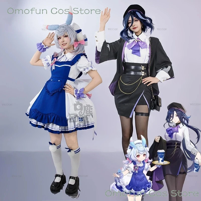 

Sigewinne Clorinde Cosplay Costume Co-luckin Coffee Outfit Genshin Impact Cute Sexy Dress Halloween Christmas Wo3;b,6/k'5;
