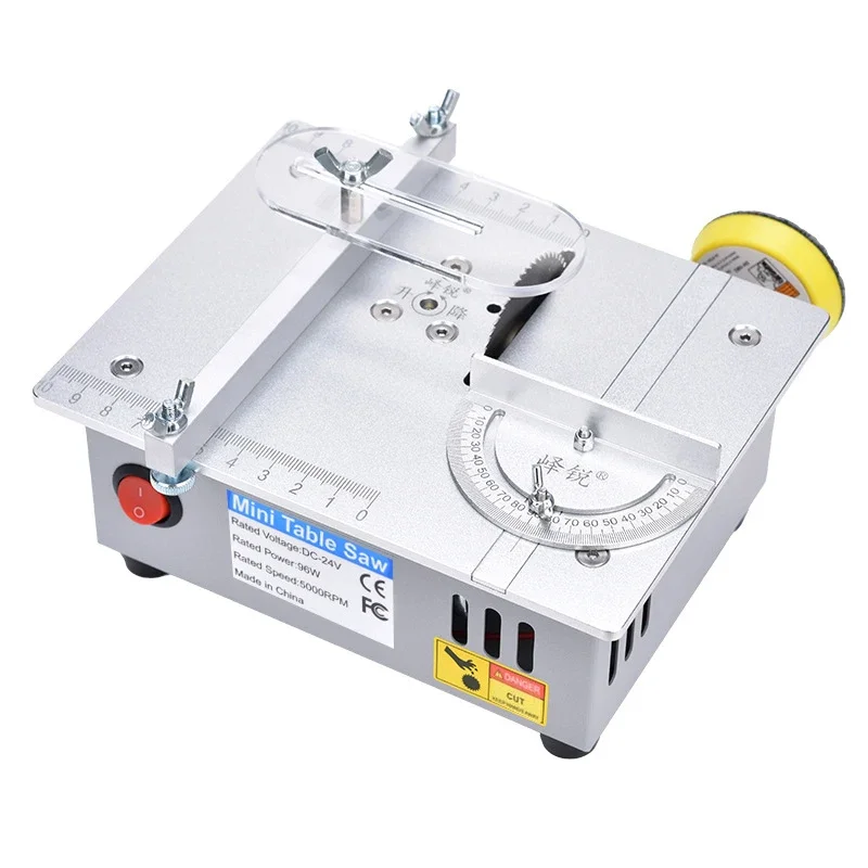 4 In1 Multifunctional Mini , Small Table Saw,Desktop Cutting Machine,Micro Lift Desktop Table Saw with Polishing Drill Machine