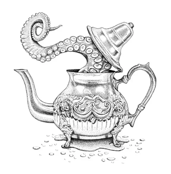 

Octopus Got Into The Teapot Mens T-Shirt. Summer Cotton Short Sleeve O-Neck Unisex T Shirt New S-3XL