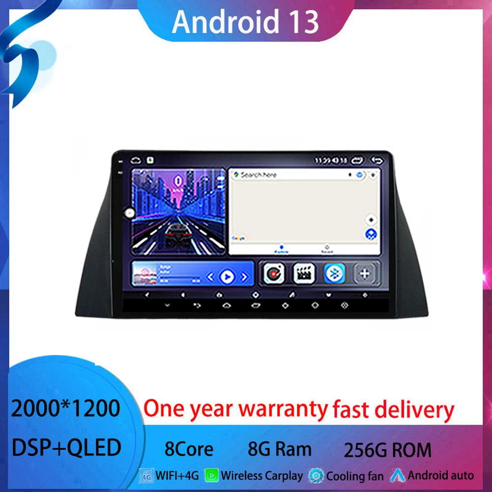 For Chery Tiggo T11 2005-2013  android 13 Car Radio Multimedia Video Player Android tablet No 2din dvd QLED screen 4G BT