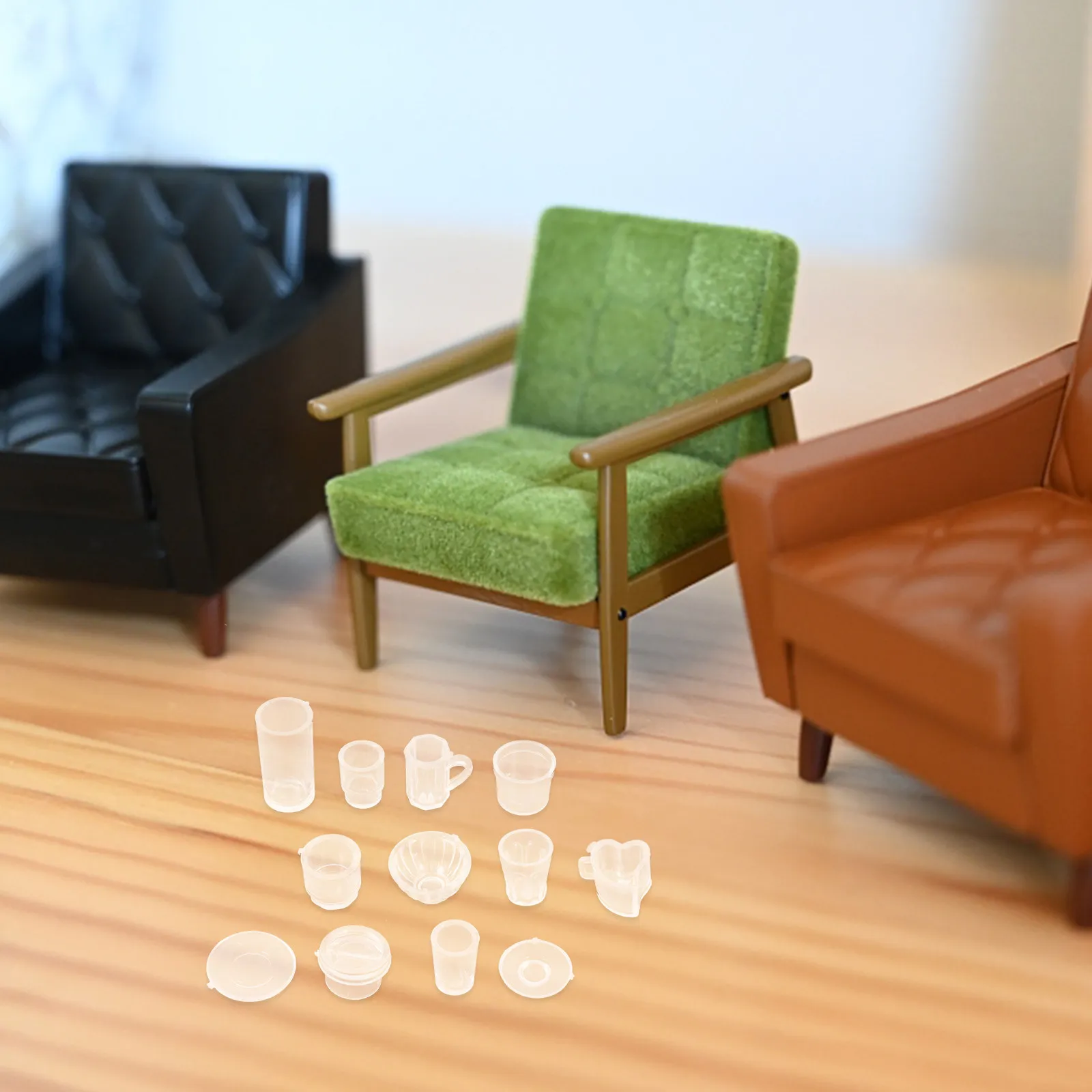 

Набор из 15 миниатюрных предметов посуды для кукольного домика: реалистичные пластиковые кухонные принадлежности для миниатюрных сцен