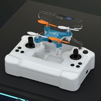 ABS Mini Remote Control Aircraft Flying with Light Rotation Remote Control Drone Rechargeable Durable