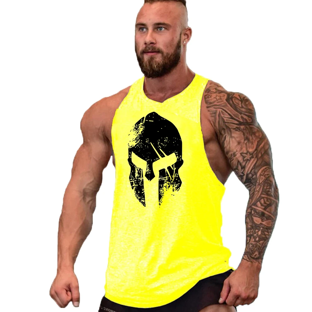 Gym Top Men Shirt Man Muscle Fit T-shirt Fitness Bodybuilding Stringer Vest Clothes Clothing Men\'s Singlets Muscular T-shirts