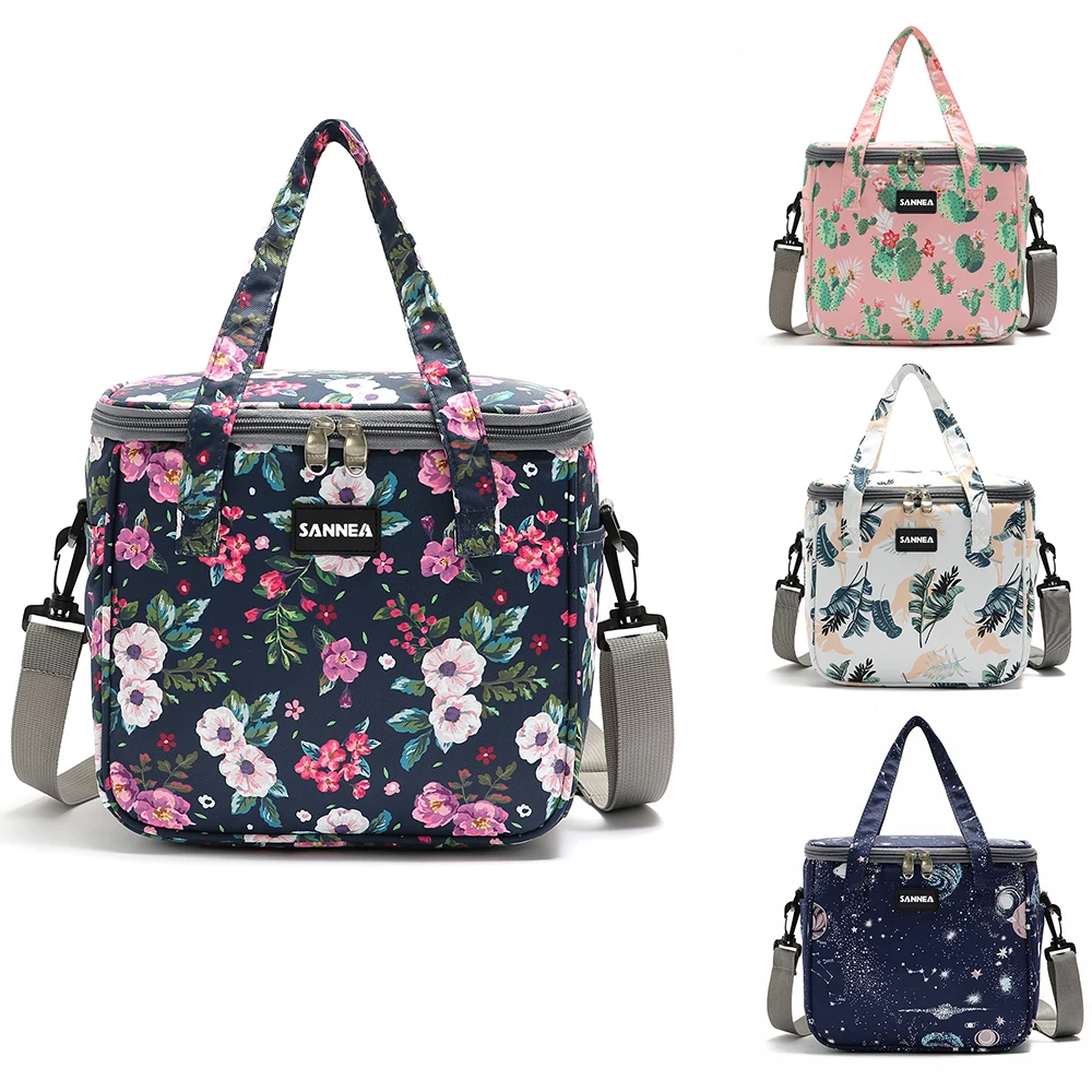 

Handbag, insulated bag, printed lunch bag, thickened insulation layer, ice pack