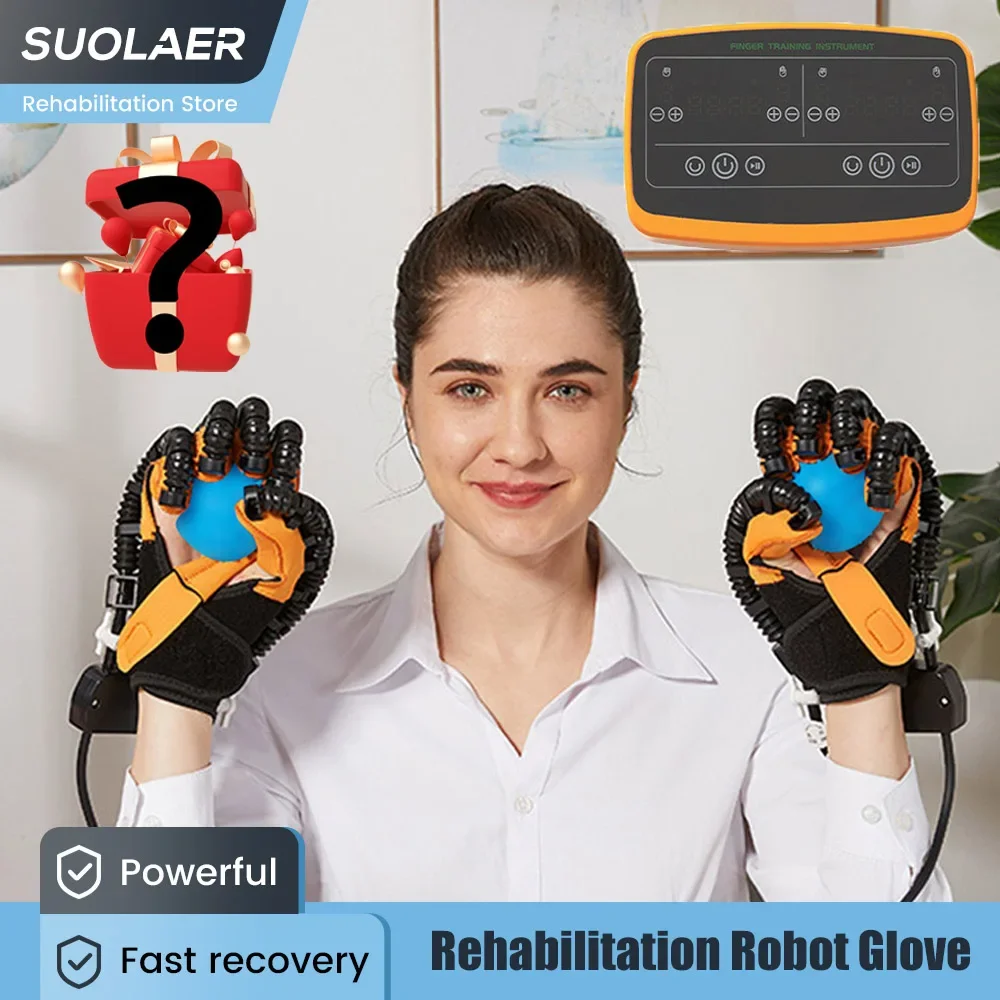 Hemiplegia Rehabilitation Robot Gloves Stroke Finger Recovery Hand Function Workout Equipment Simultaneous Training of Both Hand