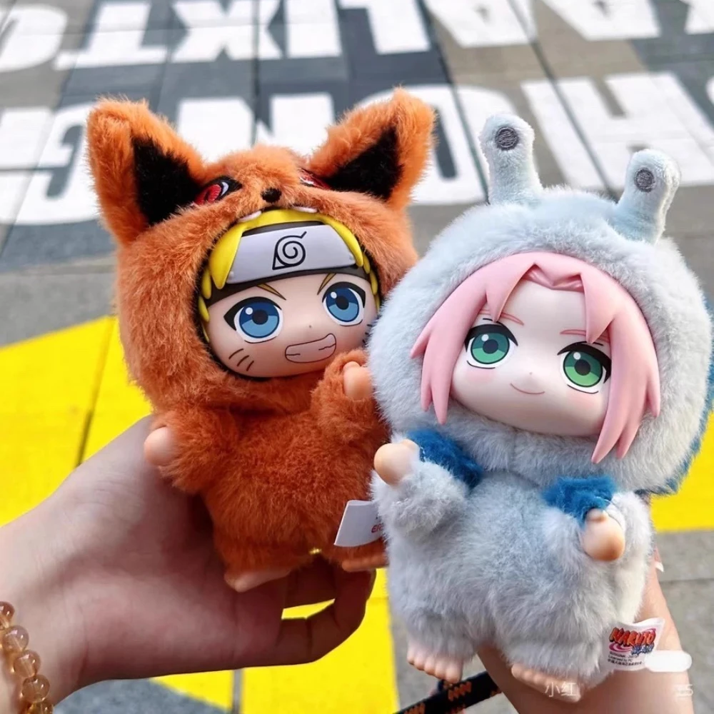 Autêntico naruto shippuden bonito besta festa série caixa cega jogo na moda artesanal boneca de pelúcia decoração ornamento presente das crianças
