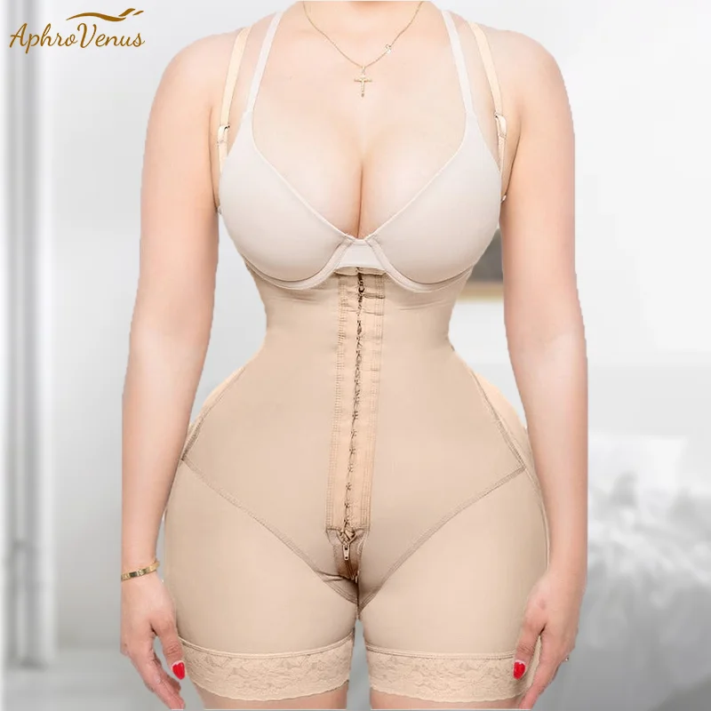 

Fajas Colombianas Women's Compression Garment With Thin Straps Hook Closure Waist Slimming Shapewear Tummy Control Body Shaper