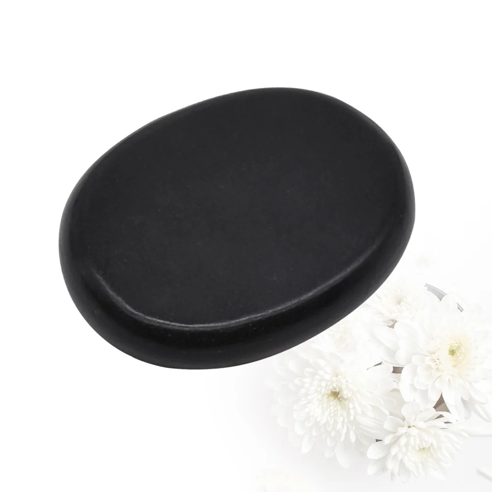 

2pcs Volcanic Massage Stones Stones For Spa Back Massager Smooth Surface Black Hot Stone Electromagnetic