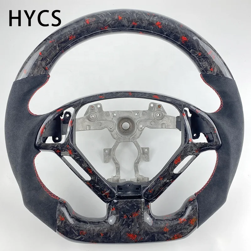 

Personalized Custom Car Real Forged Carbon Fiber Steering Wheel for Infiniti G37 G35XWithout airbags