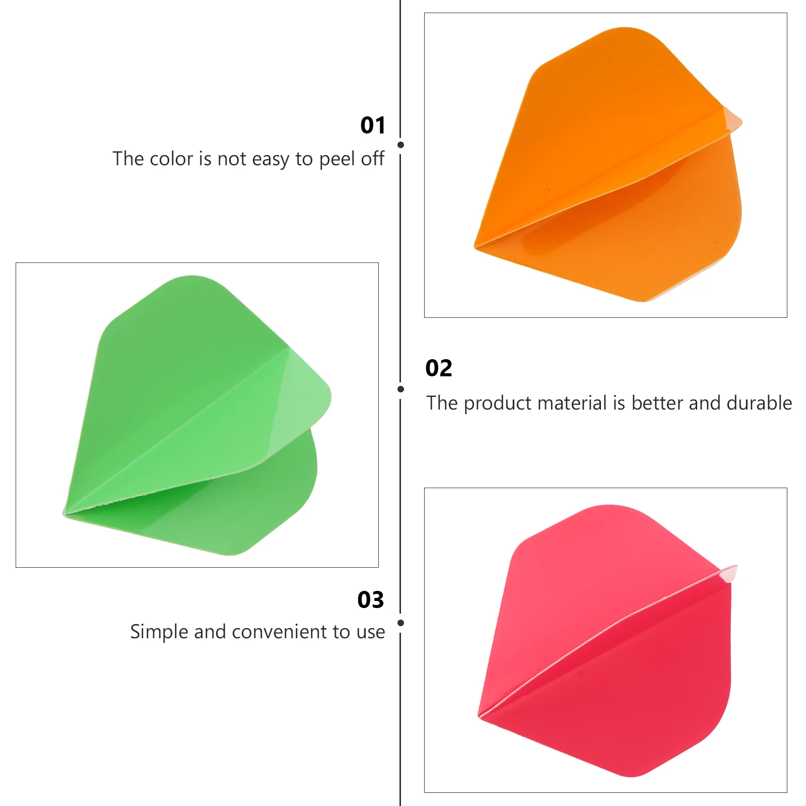 Sports Wing Solid Color Tail Wings For Accessories Outdoor Diy Durable Professional Wings Hobby Beginner Casual