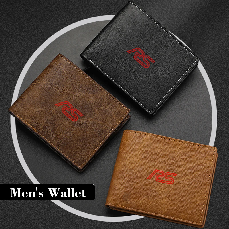 Автомобильный мужской короткий кошелек для монет Dibao Card Bag Деловой кошелек Аксессуары для Audi RSQ3 RSQ8 RS3 RS4 S3 S4 RS5 RS6 RS7 S5 S6 S7 S8