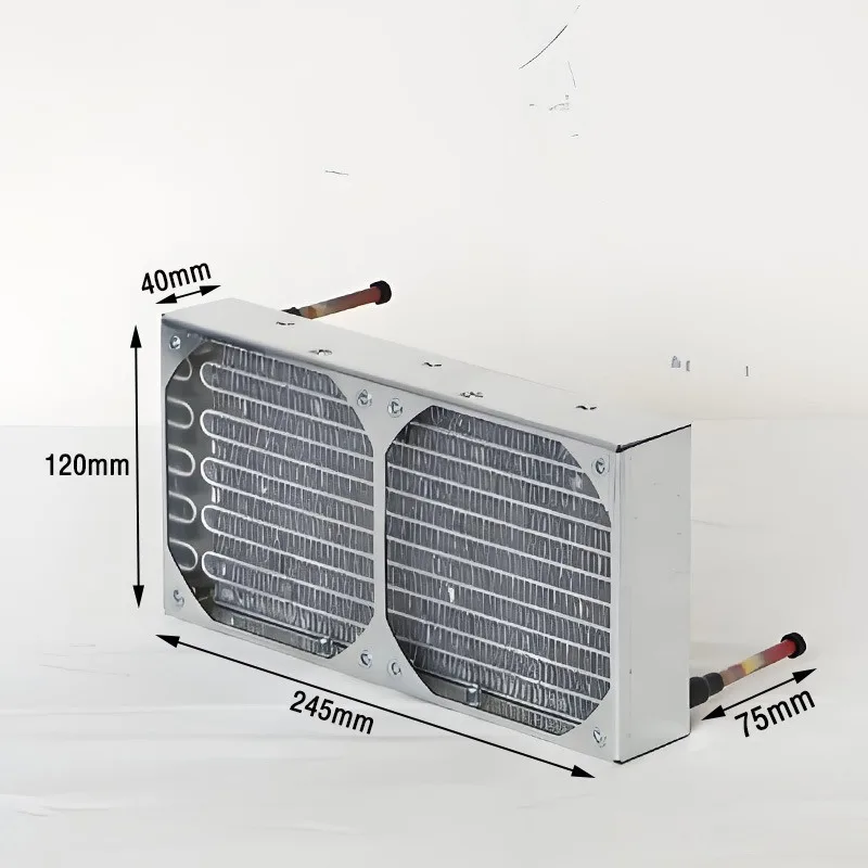Miniature Mini Condenser Air Cooled Microchannel Radiator All Aluminum Water Cooled Heat Exchanger Evaporator