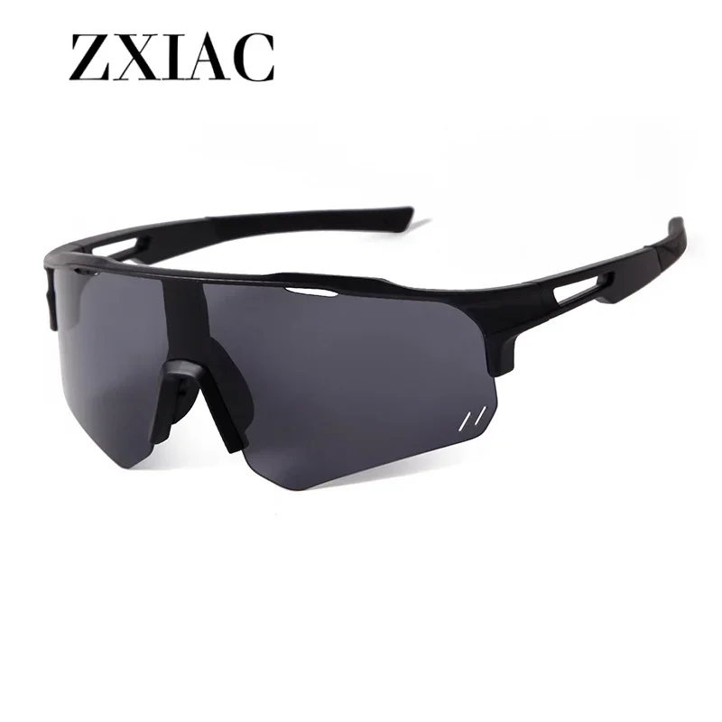 ZXIAC Outdoor Sports Bicycle Cycling Sunglasses Women Rimless Mirror Film Lens Sun Glasses Men Oversized Shades Eyewear UV400