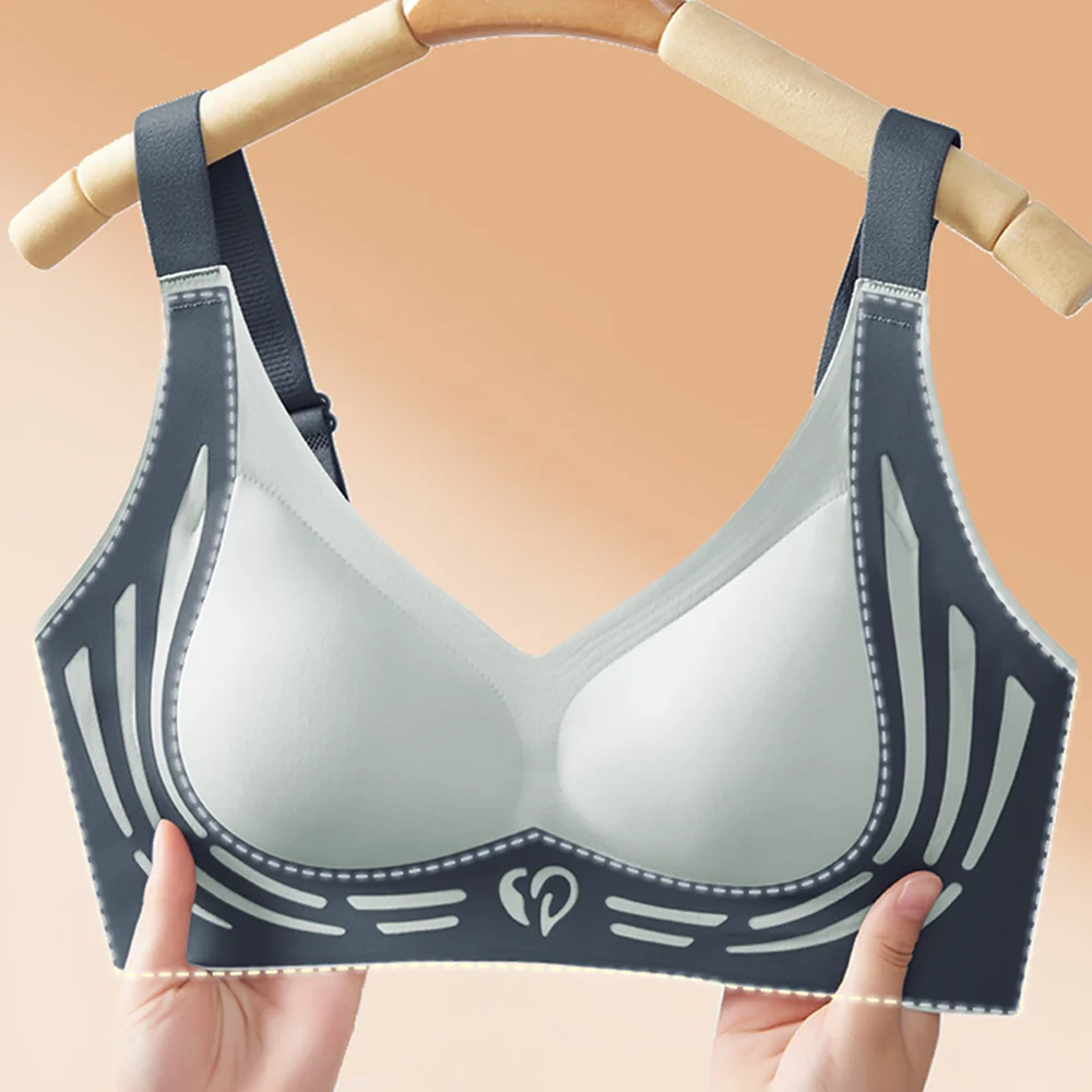 Seamless Bra Comfort Lingerie Women Sports Padded Tops Sexy Wireless No Steel Underwear Soft Bralette Support Bra Thin Intimates