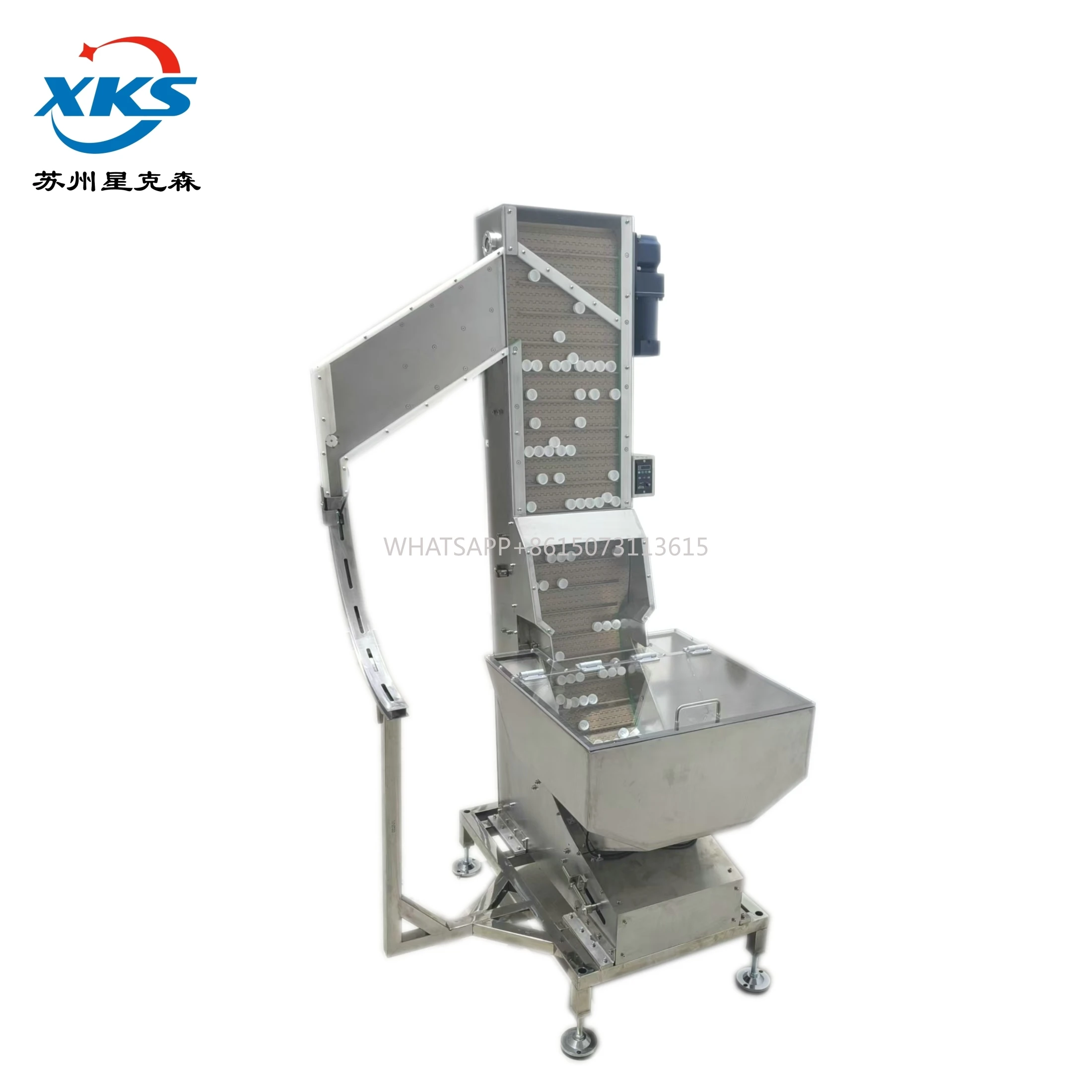 Componenti del nucleo del motore e del PLC della macchina di smistamento del tappo a benna 220V per uno screening efficiente e scarica unificata dei tappi di bottiglia