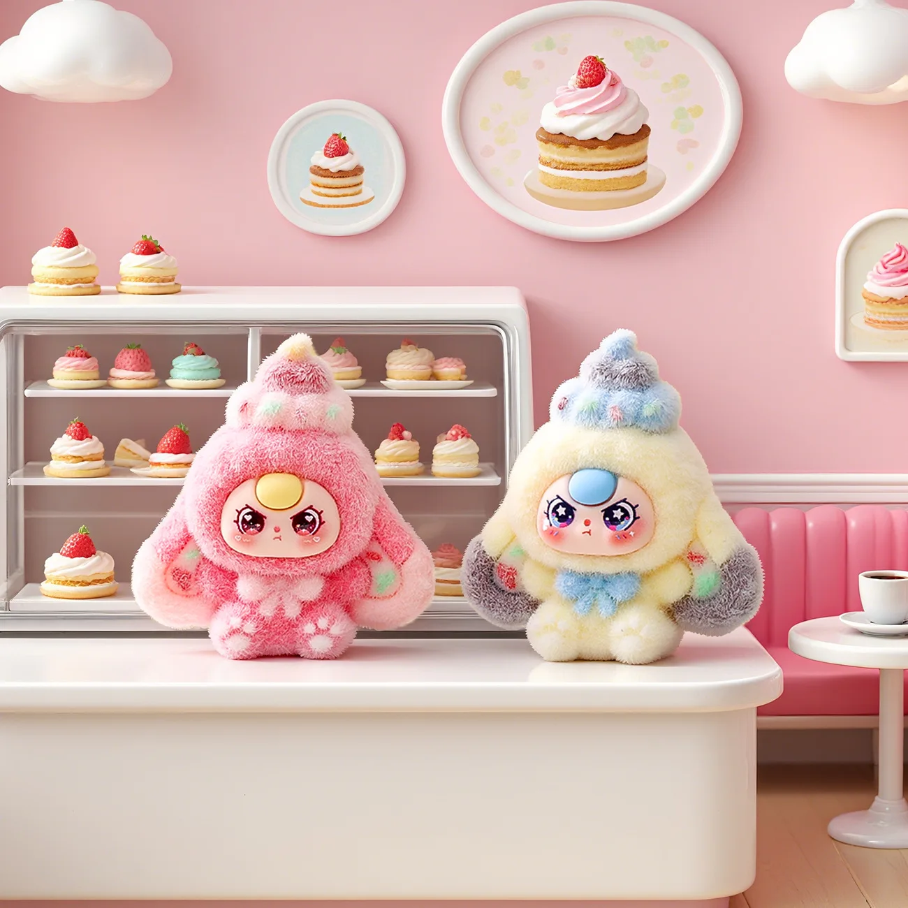 Boneca de sobremesa fofa, figura mengli de 3 anos, brinquedo da moda, caixa cega, acessório criativo, pequeno presente, ornamento de mesa de escritório