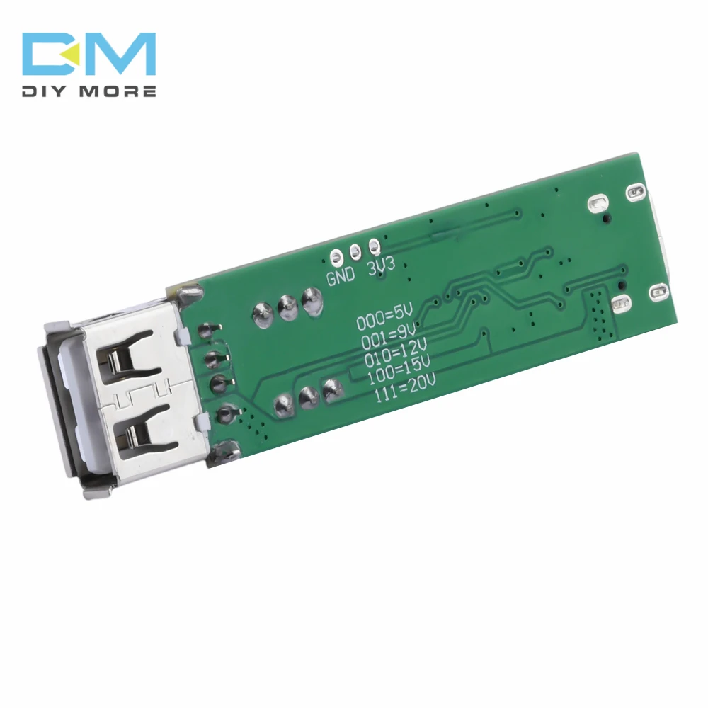 Support PD/QC2.0 3.0 Protocol Fast Charge Deception Trigger Aging Test Board Type-C 5V9V12V15V20V With Male and Female Connector