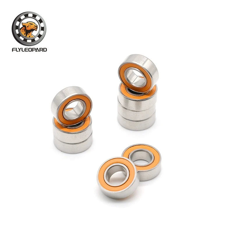 Łożysko S688-2RS 10 SZTUK 8x16x5 mm LD Łożysko kulkowe hybrydowe ceramiczno-stalowe ze stali nierdzewnej ABEC-7 — zdjęcie 4