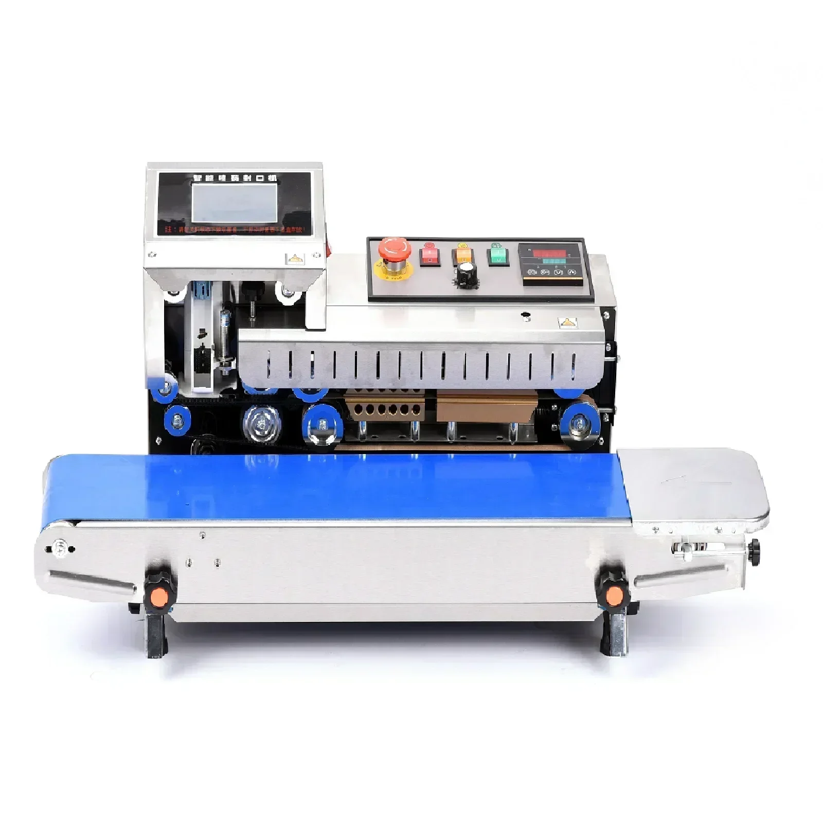 FR-1600 Spray Code Sealing Integrated Machine Automatic Continuous Bag PE Film Ink Jet Printing Sealer