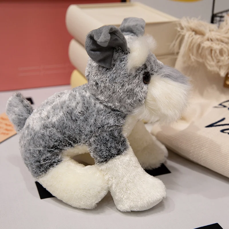 22/30/40CM Schöne Plüsch Schnauzer Plüsch Spielzeug Gefüllte Weiche Tier Puppen Kawaii Schnauzer Hund Schöne Geburtstag weihnachten Geschenke – Detail 6