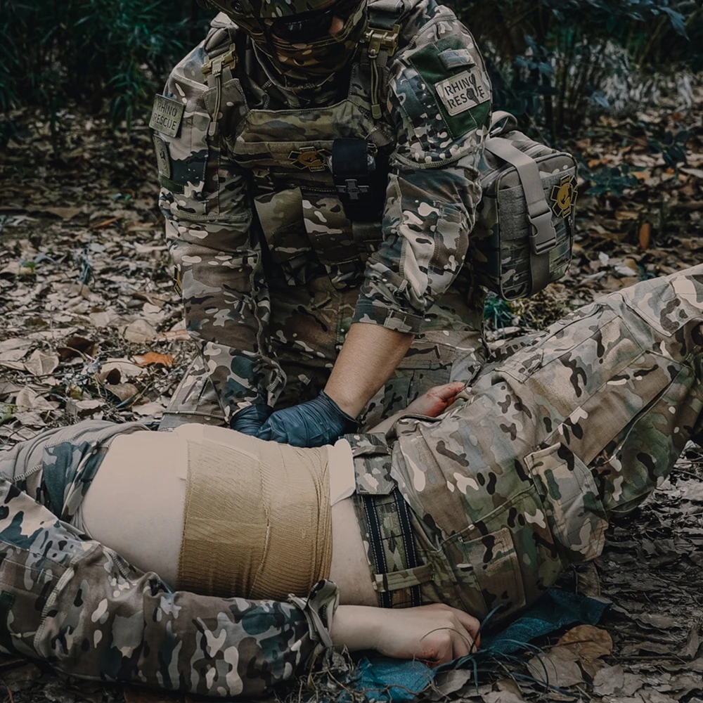 Rhino Rescue Abdominal Bandage,AND BANDAGE FOR LARGE AREA WOUNDS LIKE BURNS AND SHRAPNEL INJURIES,Trauma IFAK Wound Dressing